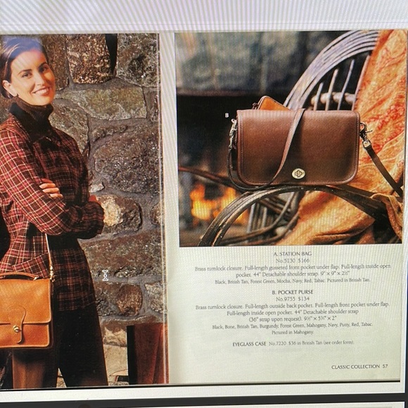 Vintage coach NAVY station bag 5130-VERIFIED AUTHENTIC - Picture 14 of 16